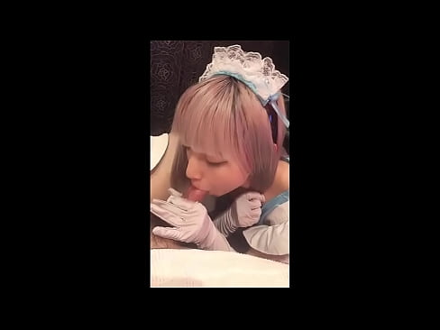 ❤️ Японський ідол [маюка], французький костюм покоївки, частина 1, мінет і дрочка з лосьйоном ❤️ Чортове відео  у нас ❤